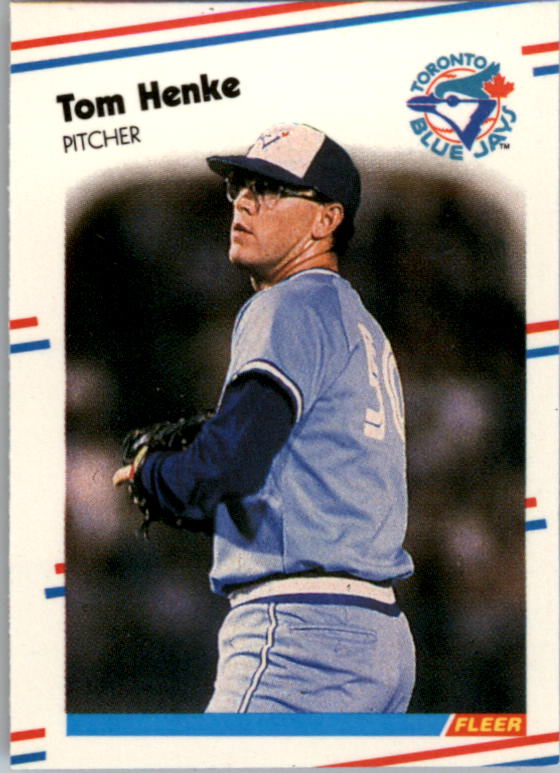 1988 Fleer Mini Baseball Cards 062      Tom Henke